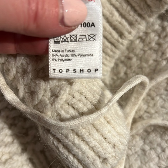 TOPSHOP WRAP SWEATER / CARDIGAN - Picture 8 of 8